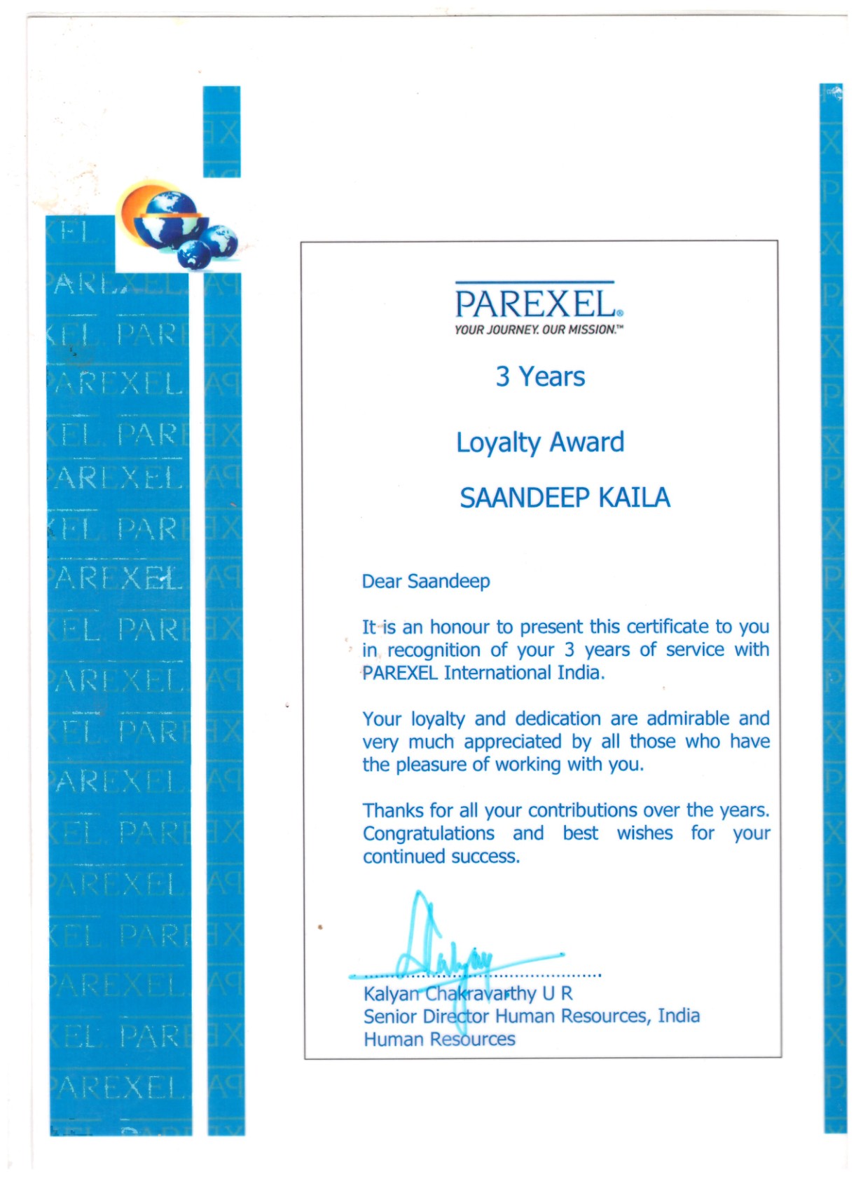 Loyalty Award, 2015